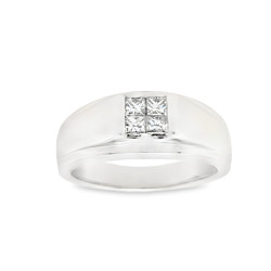 Pre Owned 18ct White Gold Diamond Ring ZV137